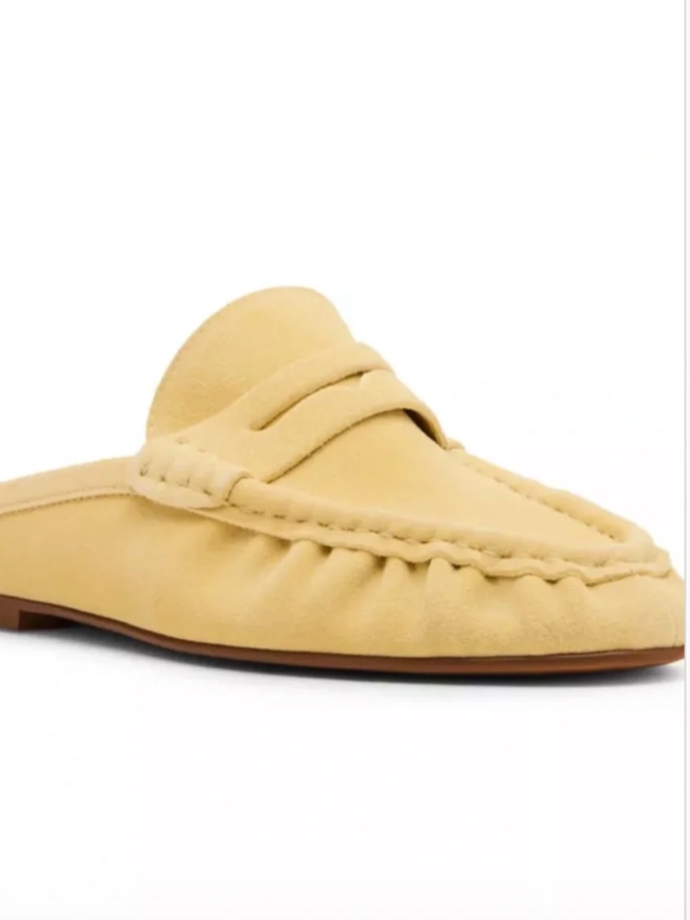 BUTTER YELLOW Steve Madden Rafe Mule Loafers. Size 8.5. NWOT
